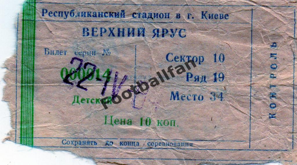 Динамо Киев - Жальгирис Вильнюс 22.04.1984