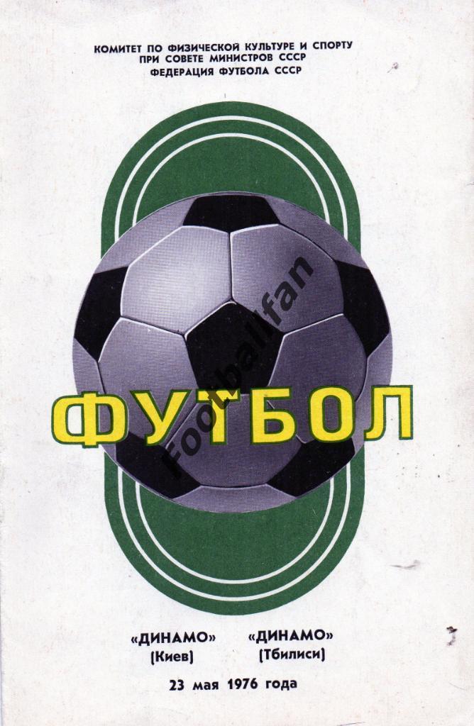Динамо Киев - Динамо Тбилиси 23.05.1976