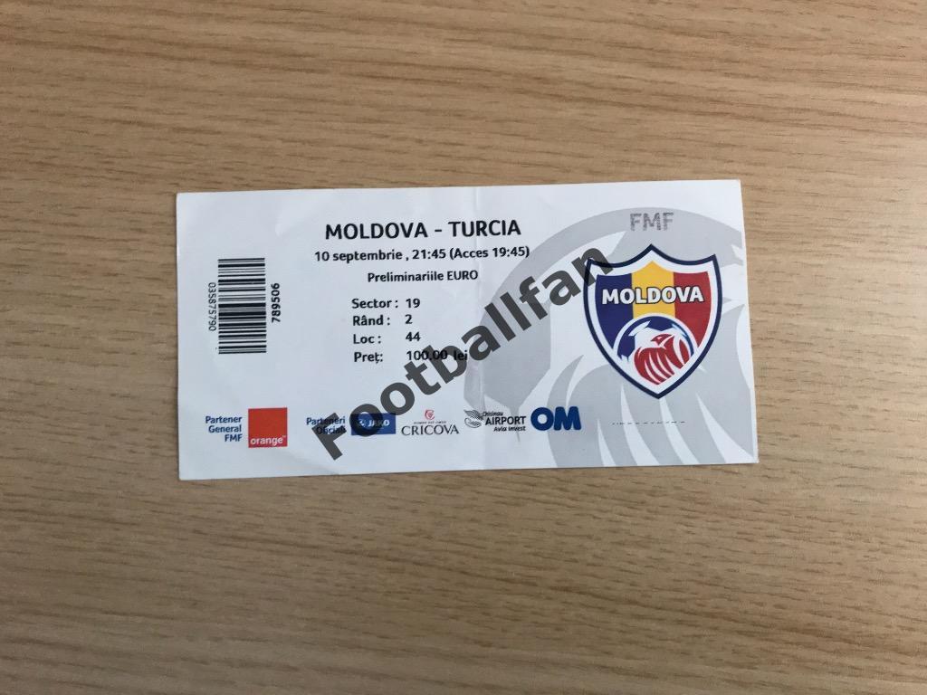 Молдова - Турция 10.09.2019