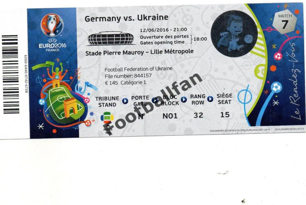 Германия - Украина 12.06.2016 . ЕВРО . Франция ( матч в Лилле ) ИДЕАЛ