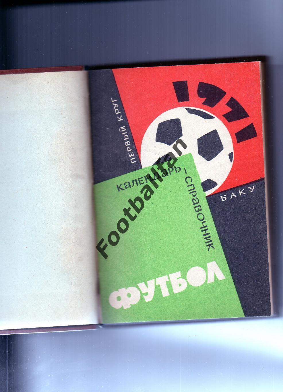 Баку 1971( 1 и 2) 1972 (1 рус и аз) ,1972 (2 рус и аз) , 1973 ( рус и аз) 1