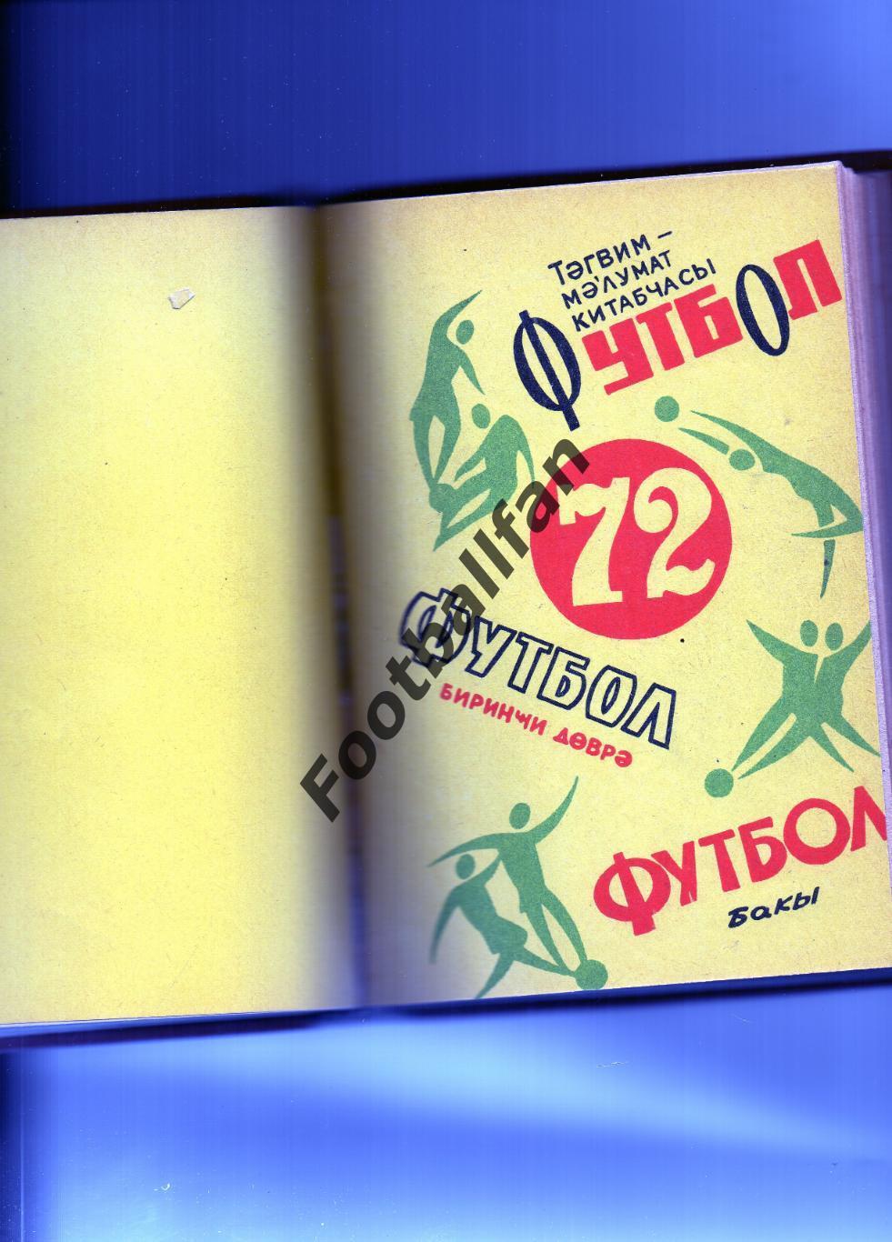 Баку 1971( 1 и 2) 1972 (1 рус и аз) ,1972 (2 рус и аз) , 1973 ( рус и аз) 2