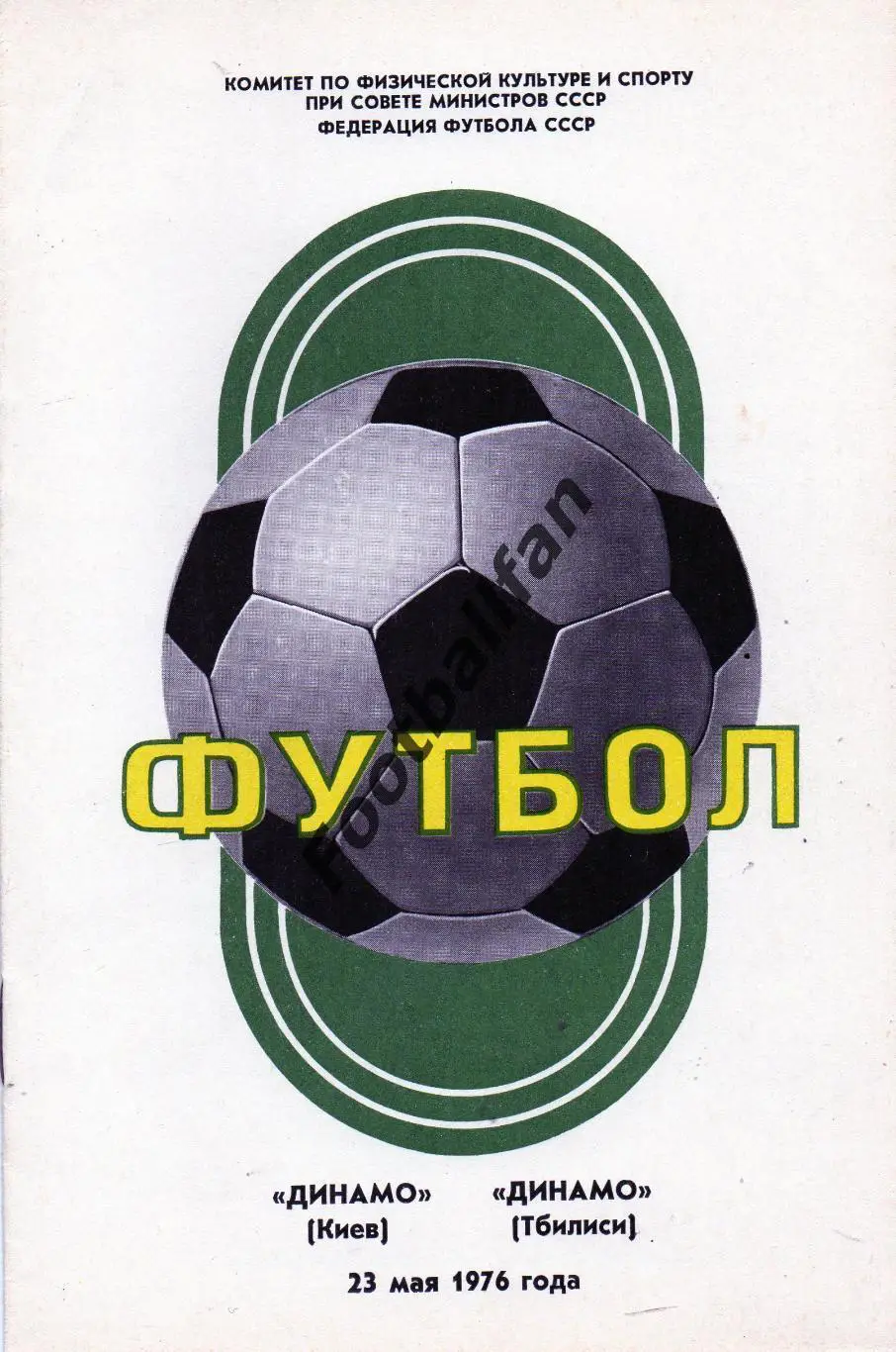Динамо Киев - Динамо Тбилиси 23.05.1976