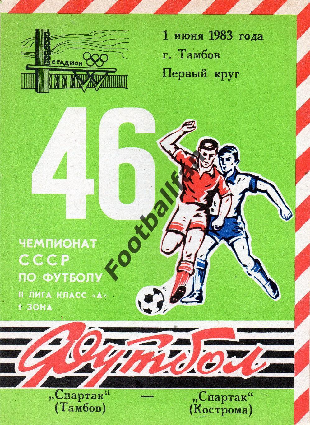 Спартак Тамбов - Спартак Кострома 01.06.1983