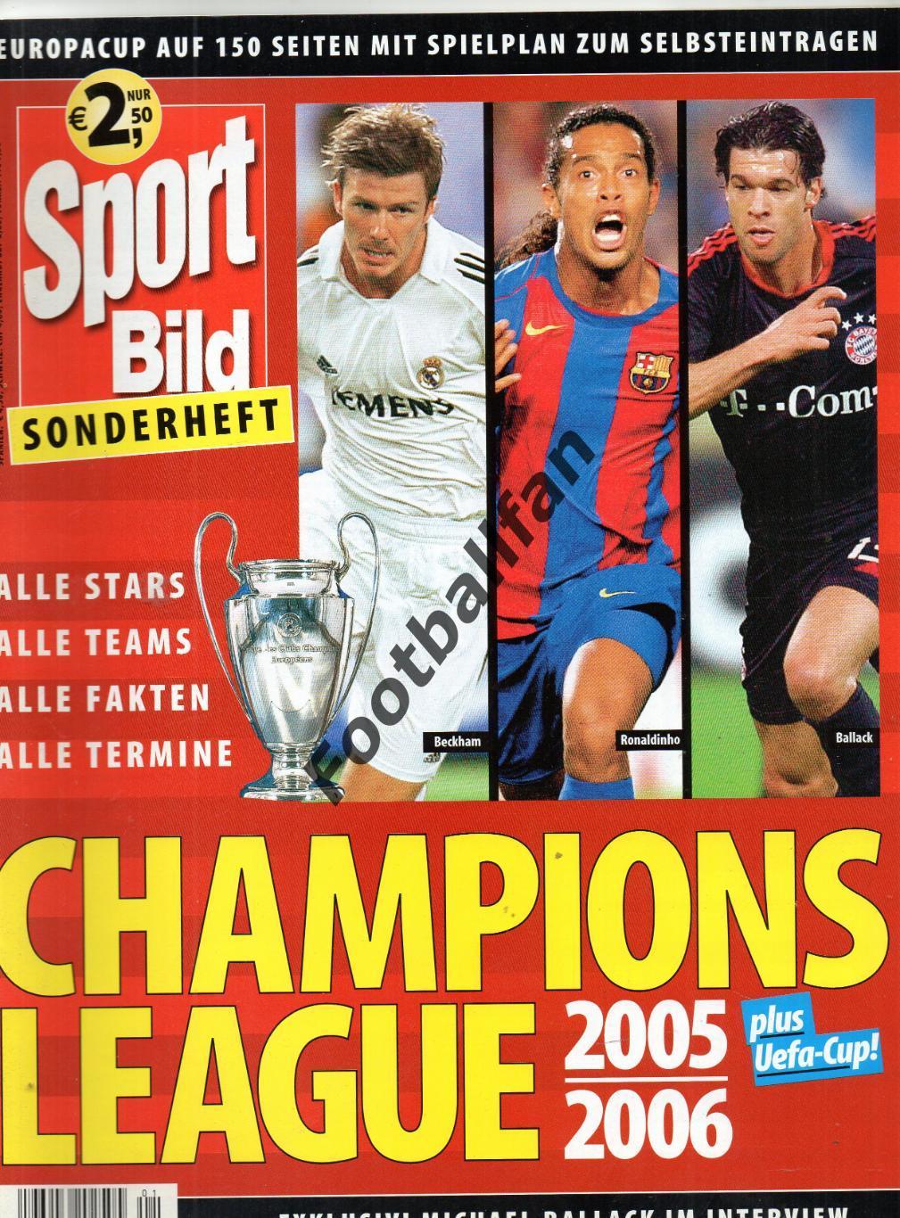 Sport Bild . Представление участников Лиги Чемпионов . 2005 - 2006 .