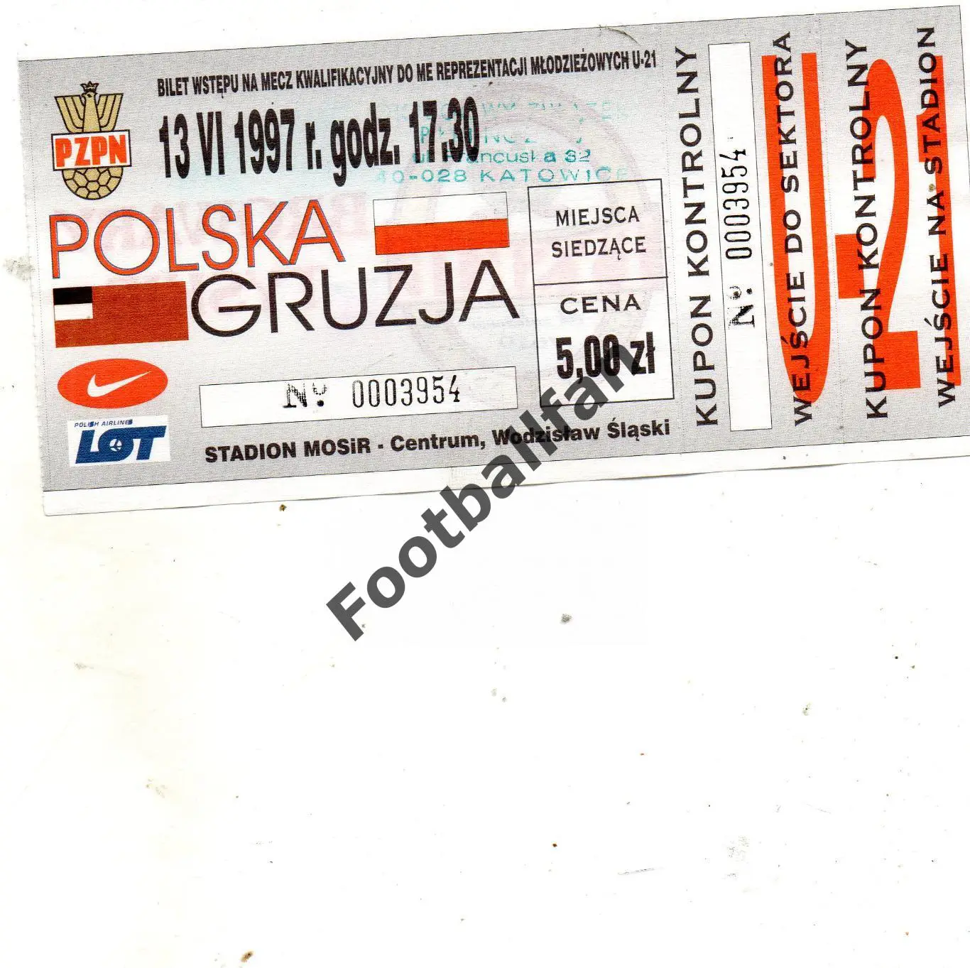 Польша - Грузия 13.06.1997 U -21