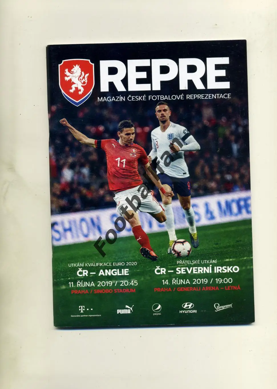 Чехия - Англия + Северная Ирландия 2019
