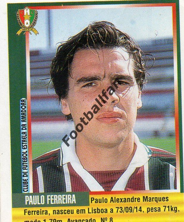 PANINI SPORTS . FUTEBOL 98-99 . PAULO ALEXANDRE MARQUES. № 115