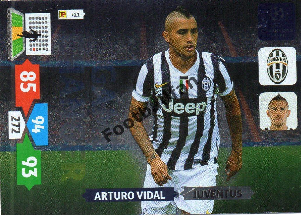 CHAMPIONS LEAGUE 2013 - 2014 . ARTURO VIDAL . JUVENTUS .