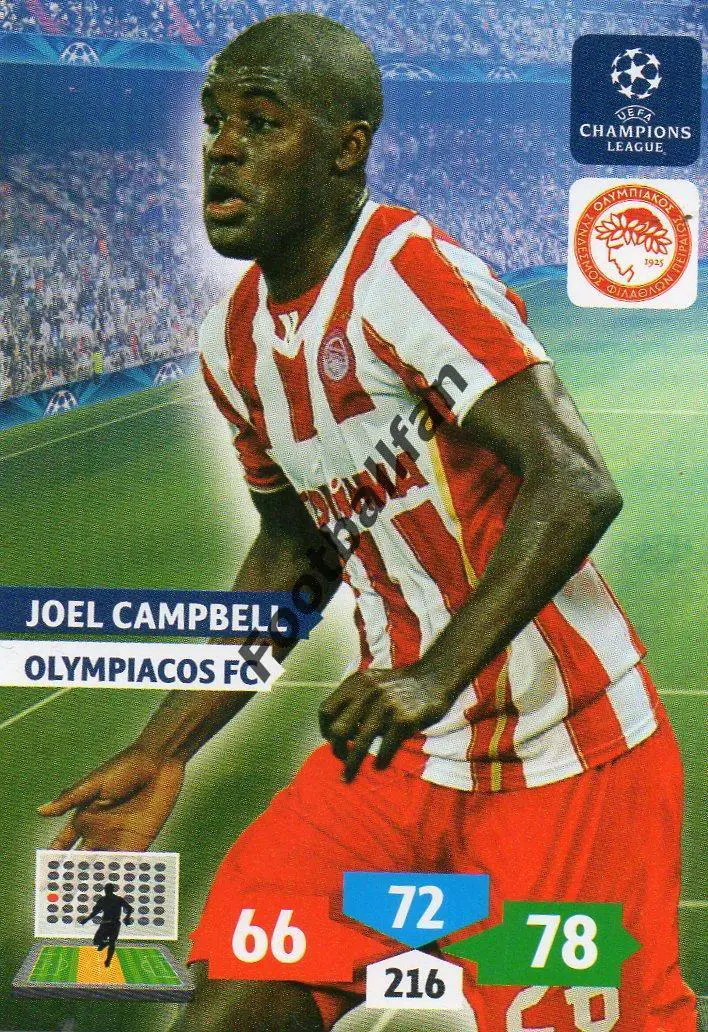 CHAMPIONS LEAGUE 2013 - 2014 . JOEL CAMPBELL . OLYMPIAKOS FC .