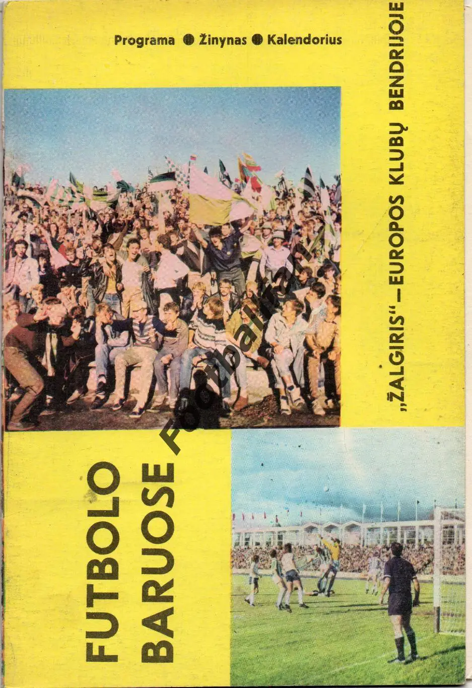 Жальгирис Вильнюс , СССР - Аустрия Вена , Австрия 07.09.1987
