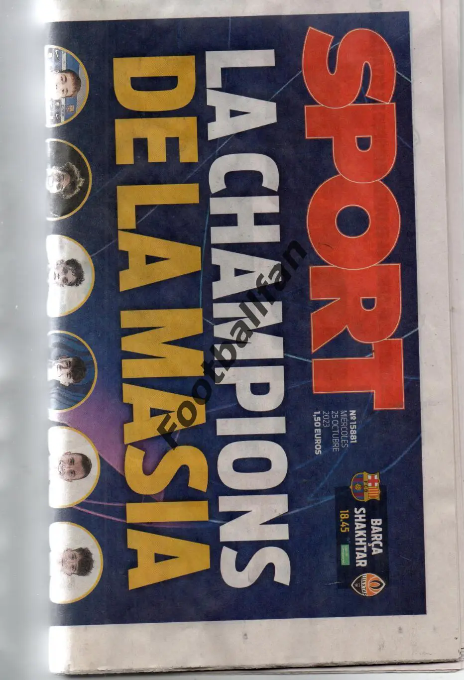 Барселона Испания - Шахтер Донецк , Украина 25.10.2023 ( SPORT )