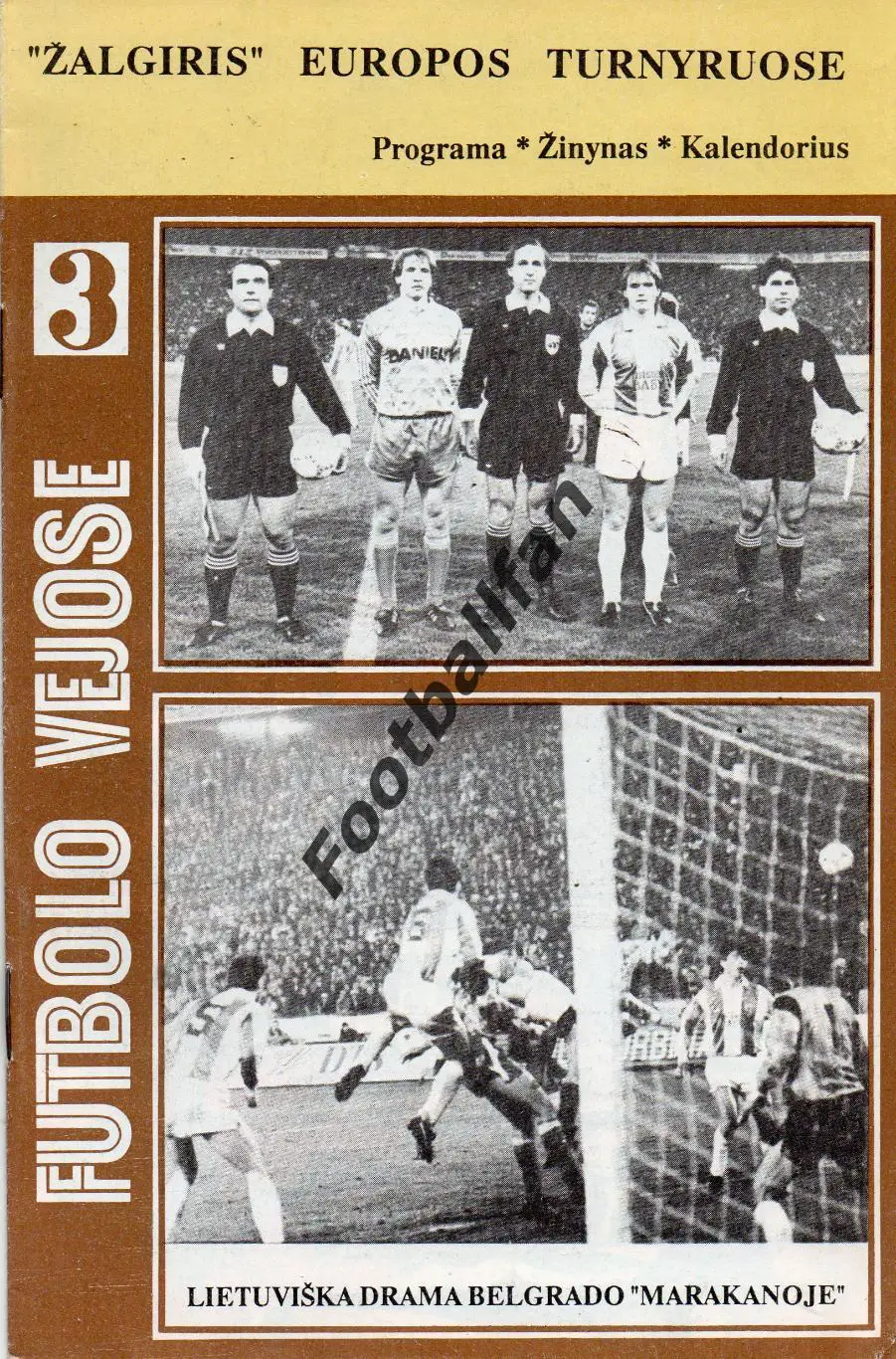 Жальгирис Вильнюс , СССР - Црвена Звезда Белград , Югославия 01.11.1989