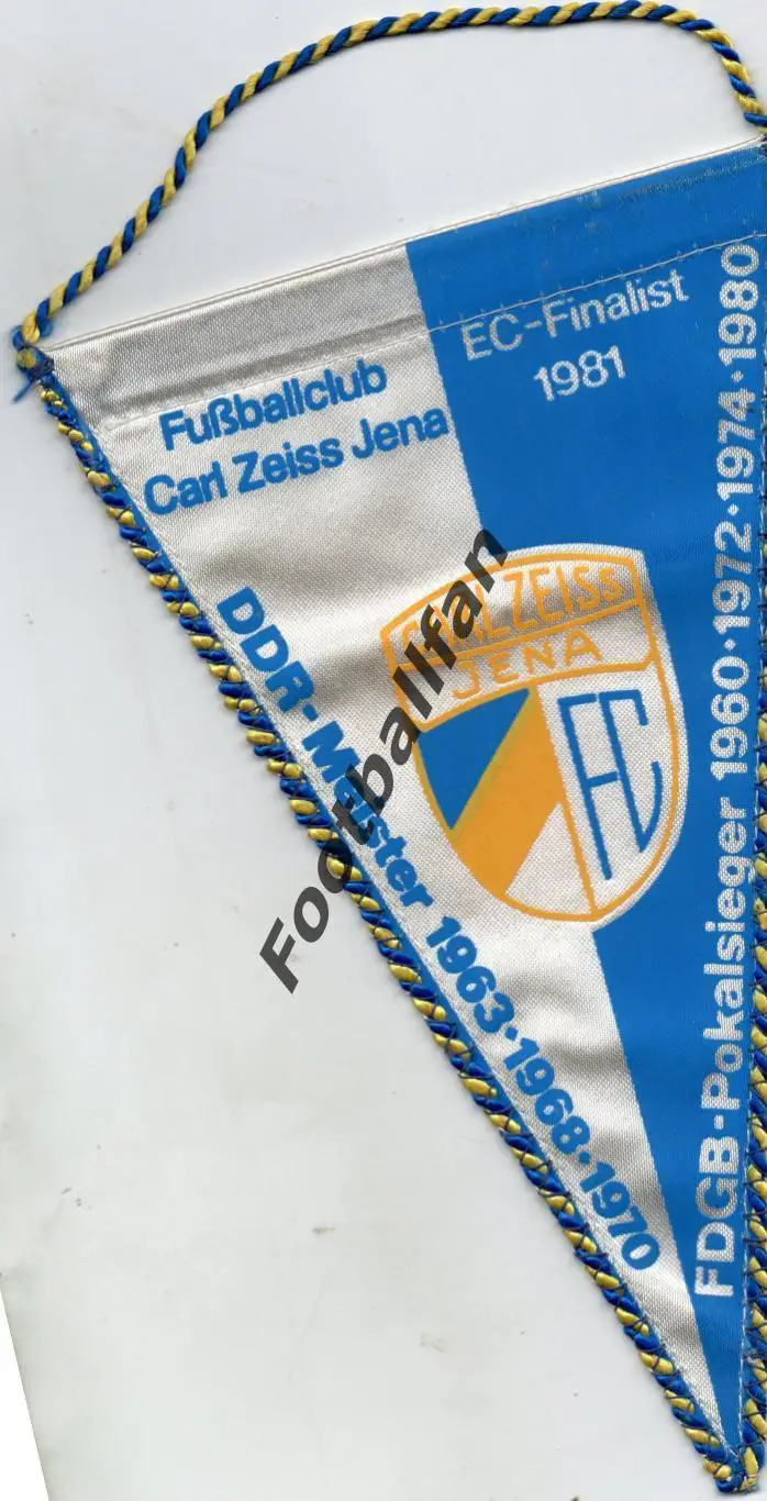 Карл Цейс Йена , ГДР ( Германия ) . Финалисст Кубка Кубков УЕФА 1981 годд .