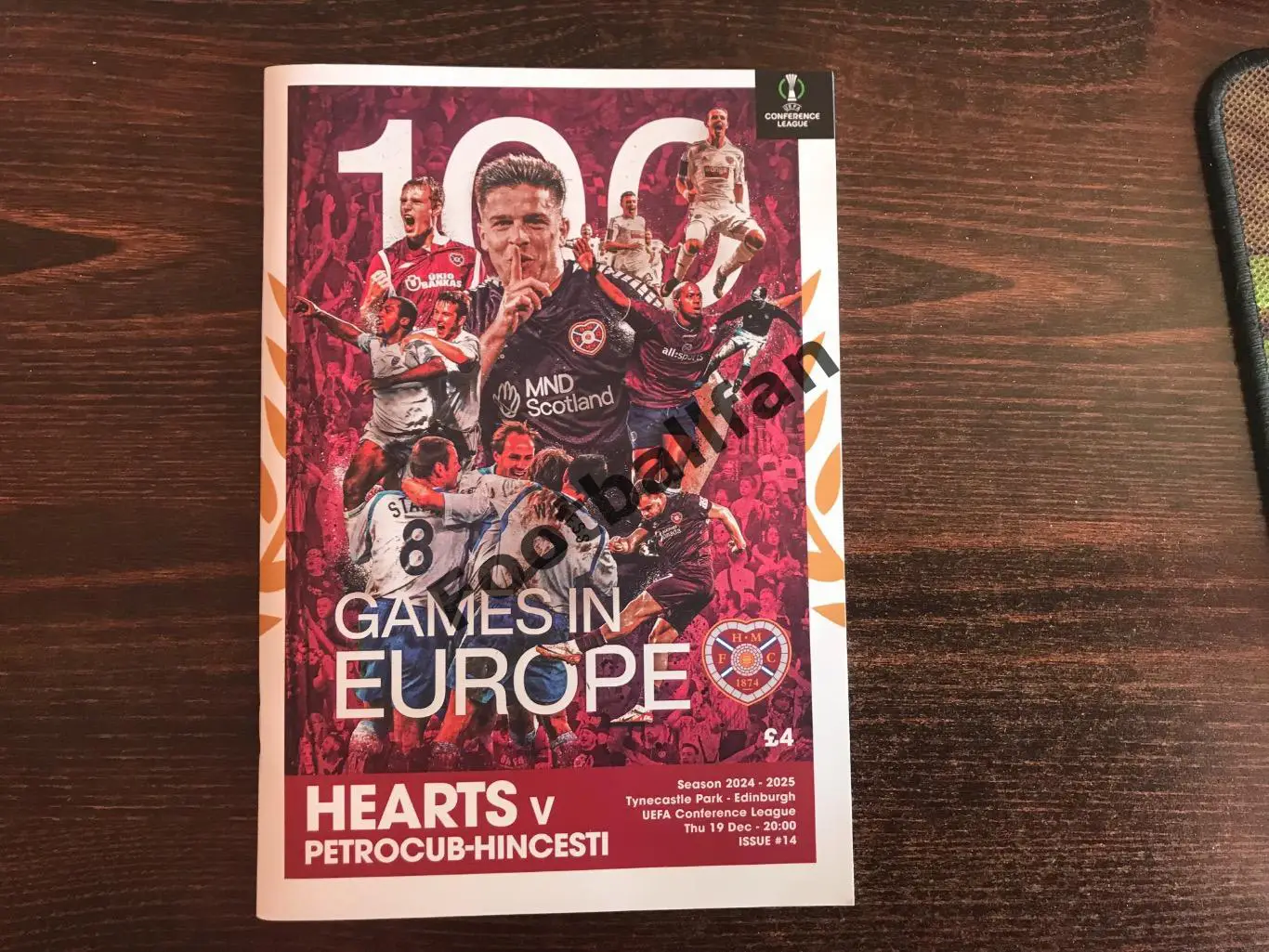 Хартс Эдинбург , Шотландия - Петрокуб Хинчешты , Молдова 19.12.2024