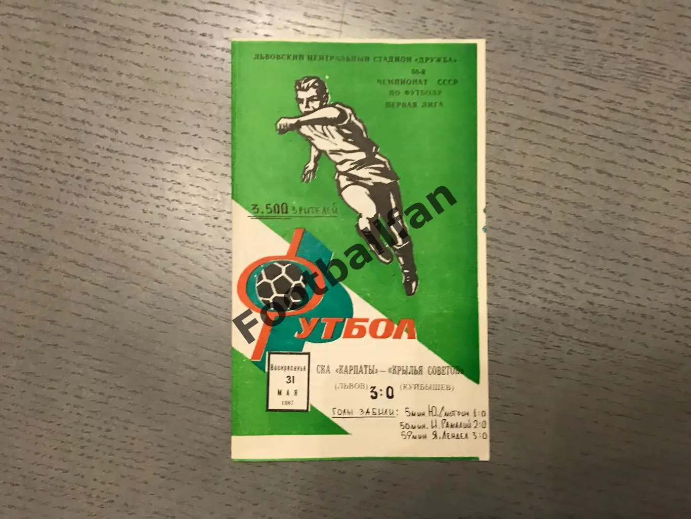 СКА Карпаты Львов - Крылья Советов Куйбышев 31.05.1987