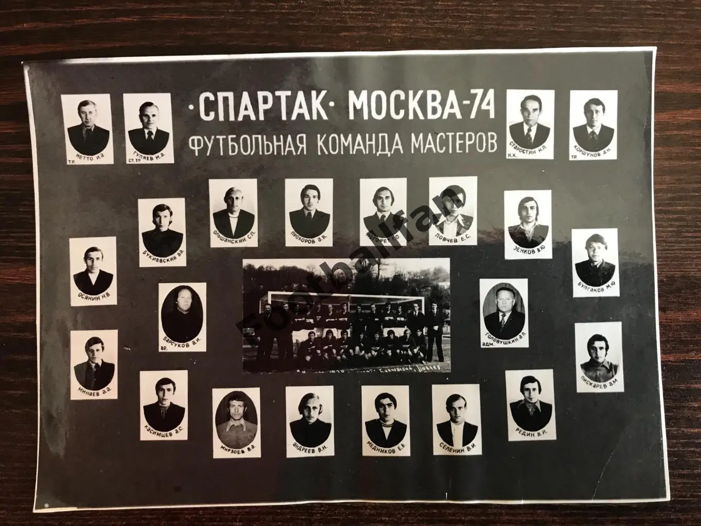 Футбольная команда мастеров - Спартак Москва 1974 год . Оригинал