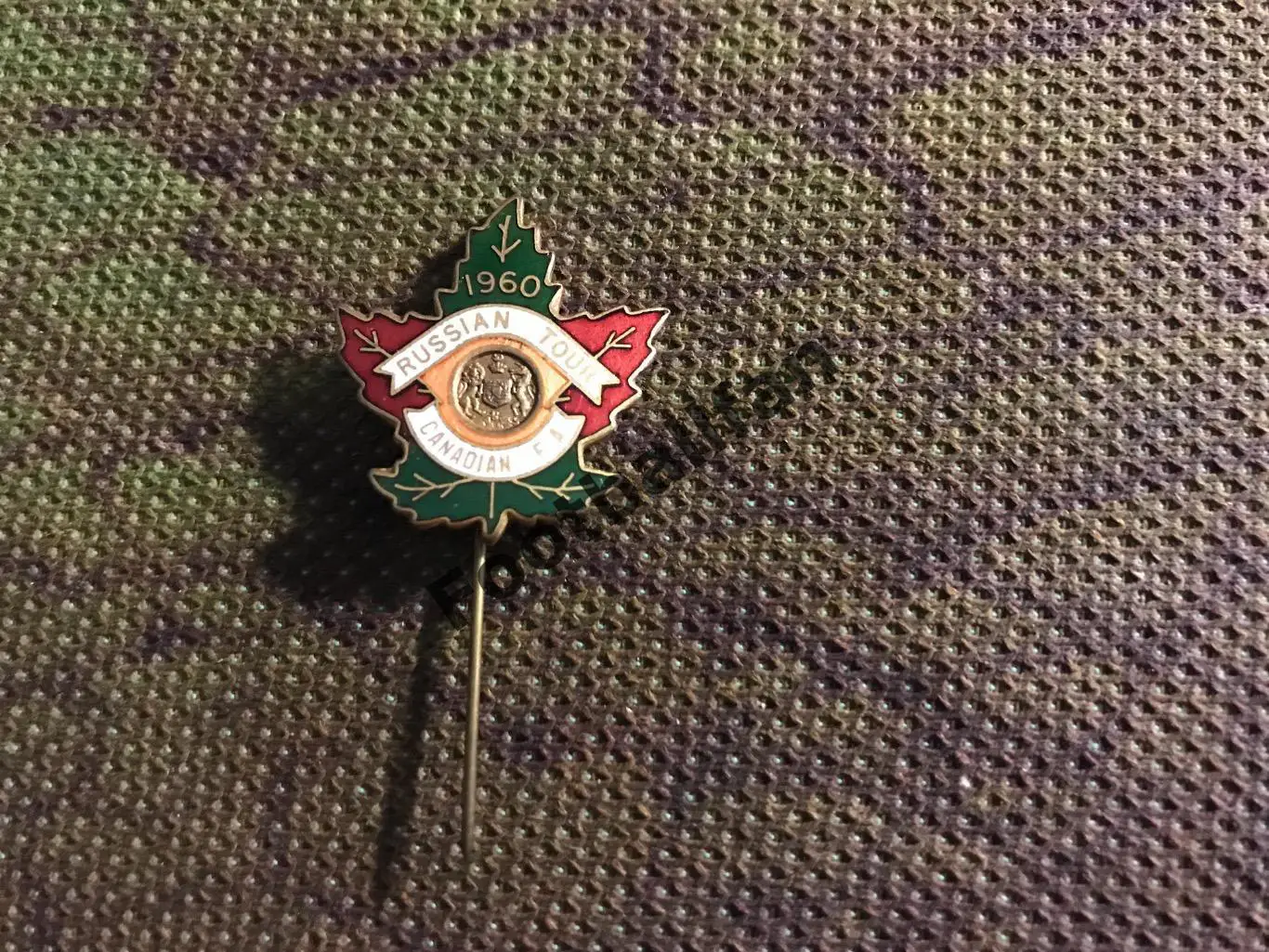 Знак участника турне Зенит Ленинград в Канаду 1960 год