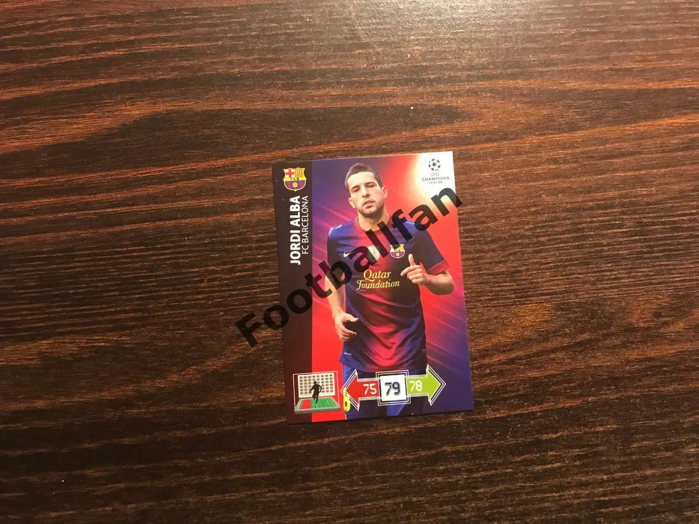 Лига Чемпионов . Сезон 2012-2013 . Джорди Альба ( Барселона )