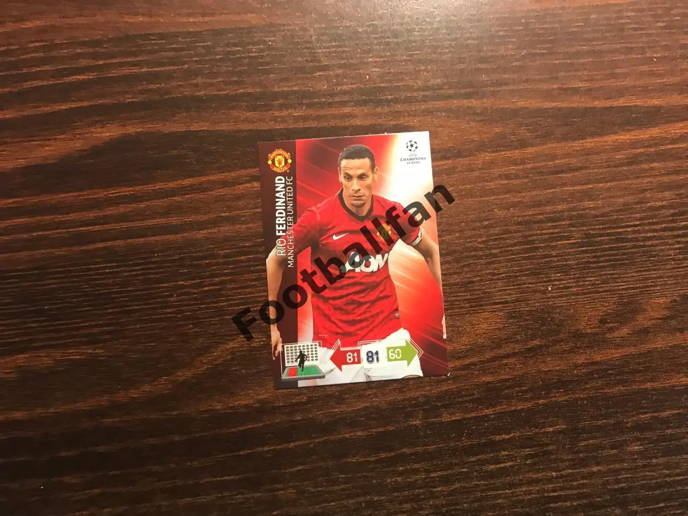 Лига Чемпионов . Сезон 2012-2013 . Рио Фердинанд ( Манчестер Юнайтед )