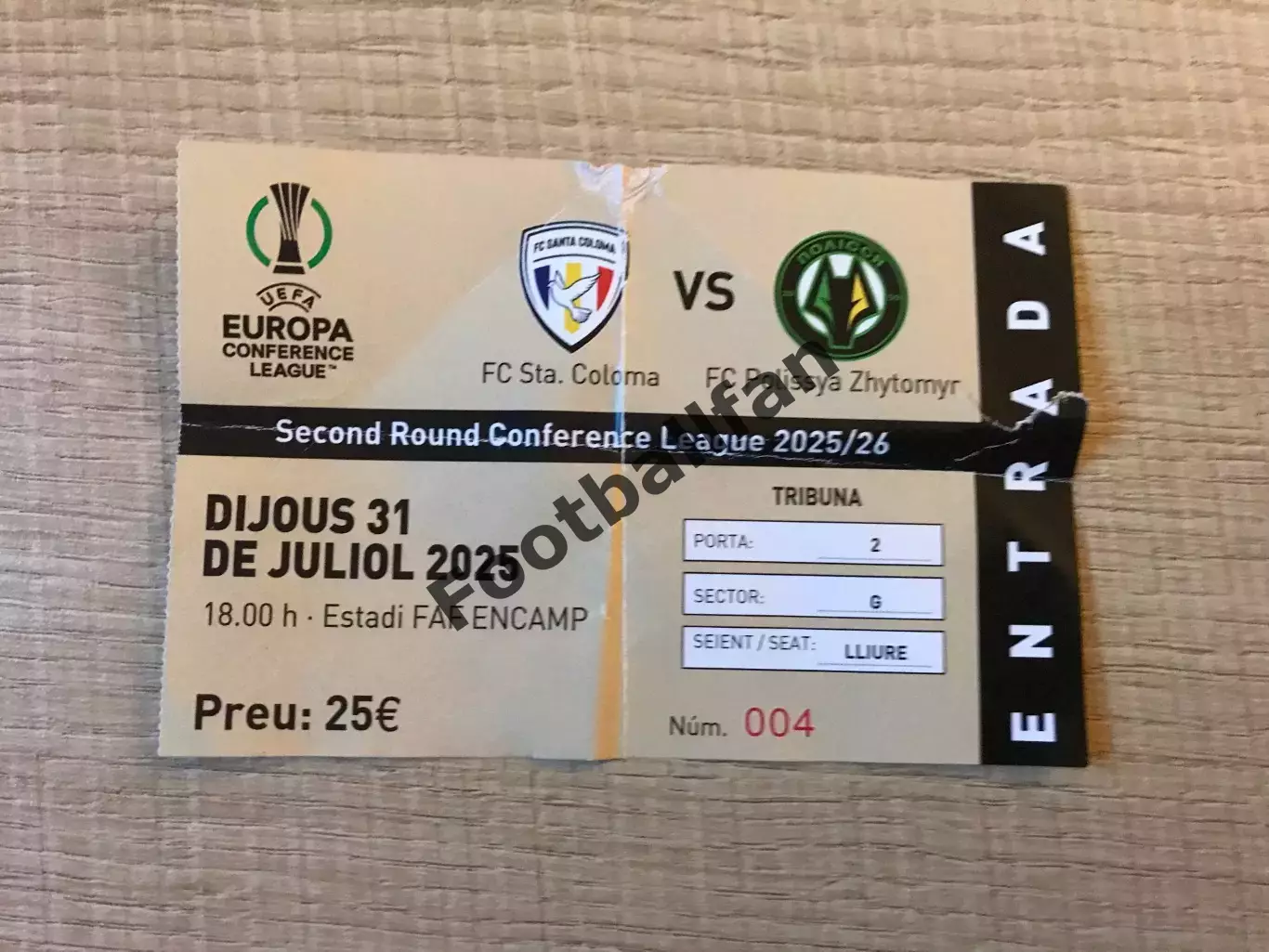 Санта Колома Андорра - Полесье Житомир , Украина 31.07.2025 (2)