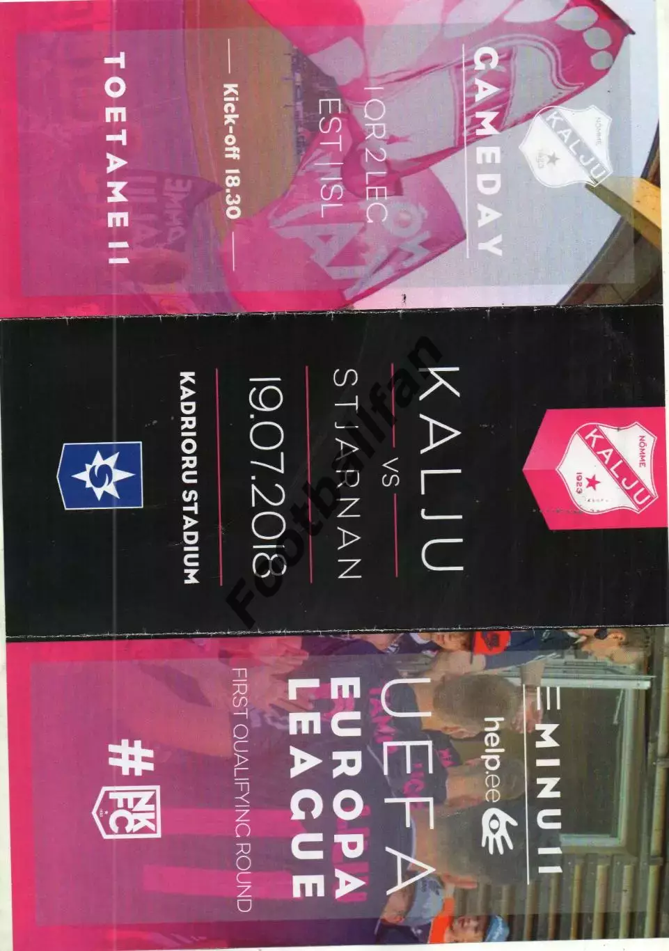 Нымме Калью Таллинн , Эстония - Стьярнан Рейкьявик , Исландия 19.07.2018