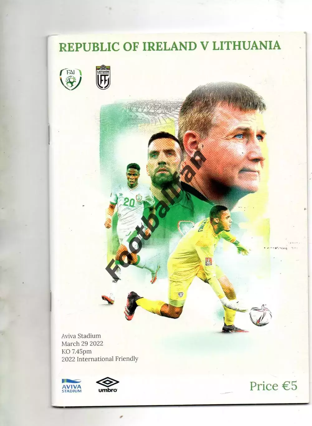 Ирландия - Литва 29.03.2022