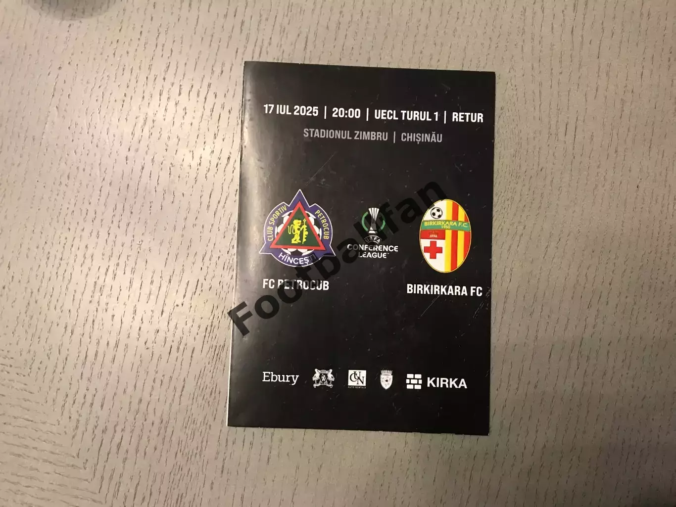 Петрокуб Хинчешты , Молдова - Биркиркара Мальта 17.07.2025 ОФИЦИАЛЬНАЯ ОРИГИНАЛ