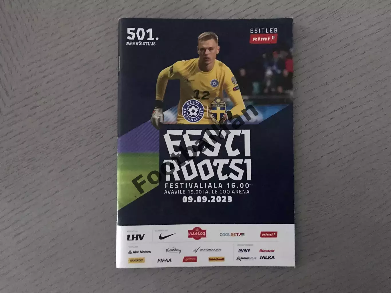 Эстония - Швеция 09.09.2023 ОРИГИНАЛ