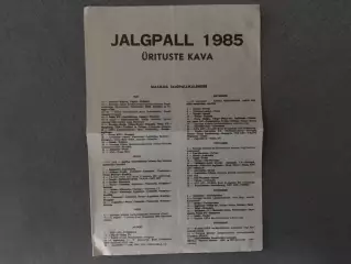 Спорт Таллин . 1985 год .