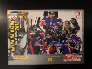 Битва за кубок . 2012 . Металлург Магнитогорск . 5-е место в чемпионате КХЛ .