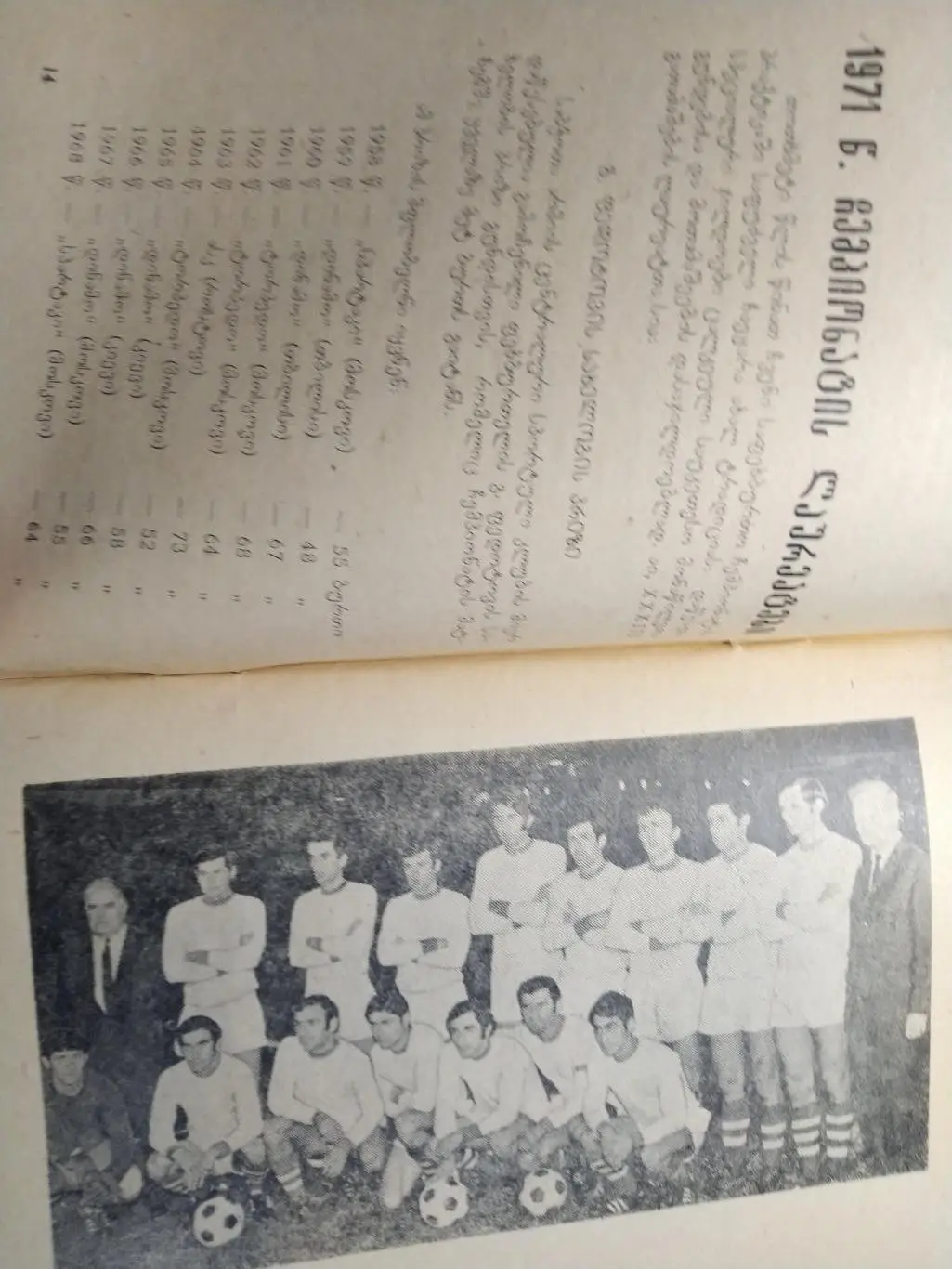 Футбол Календарь-справочник 1972 Тбилиси на грузинском языке 2