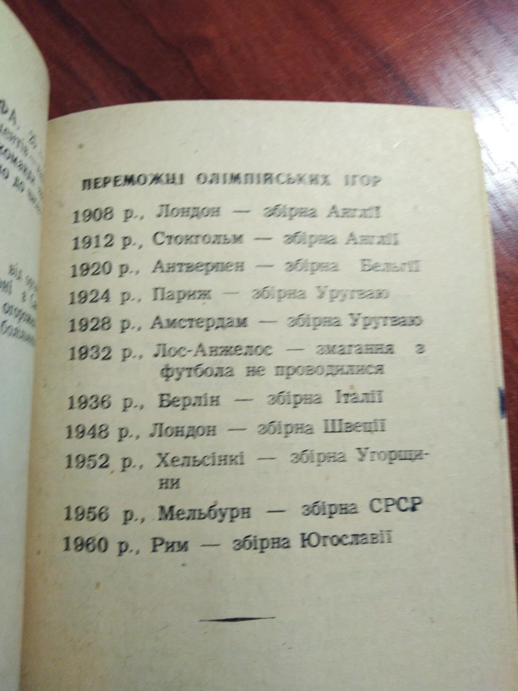Календарь-справочник Футбол Полтава 1962 3