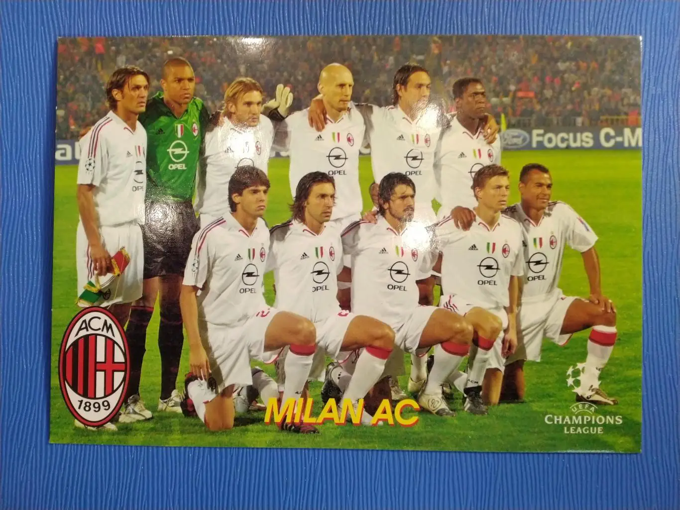 ОТКРЫТКА-КАРТОЧКА МОЙ ФУТБОЛ - МИЛАН №582