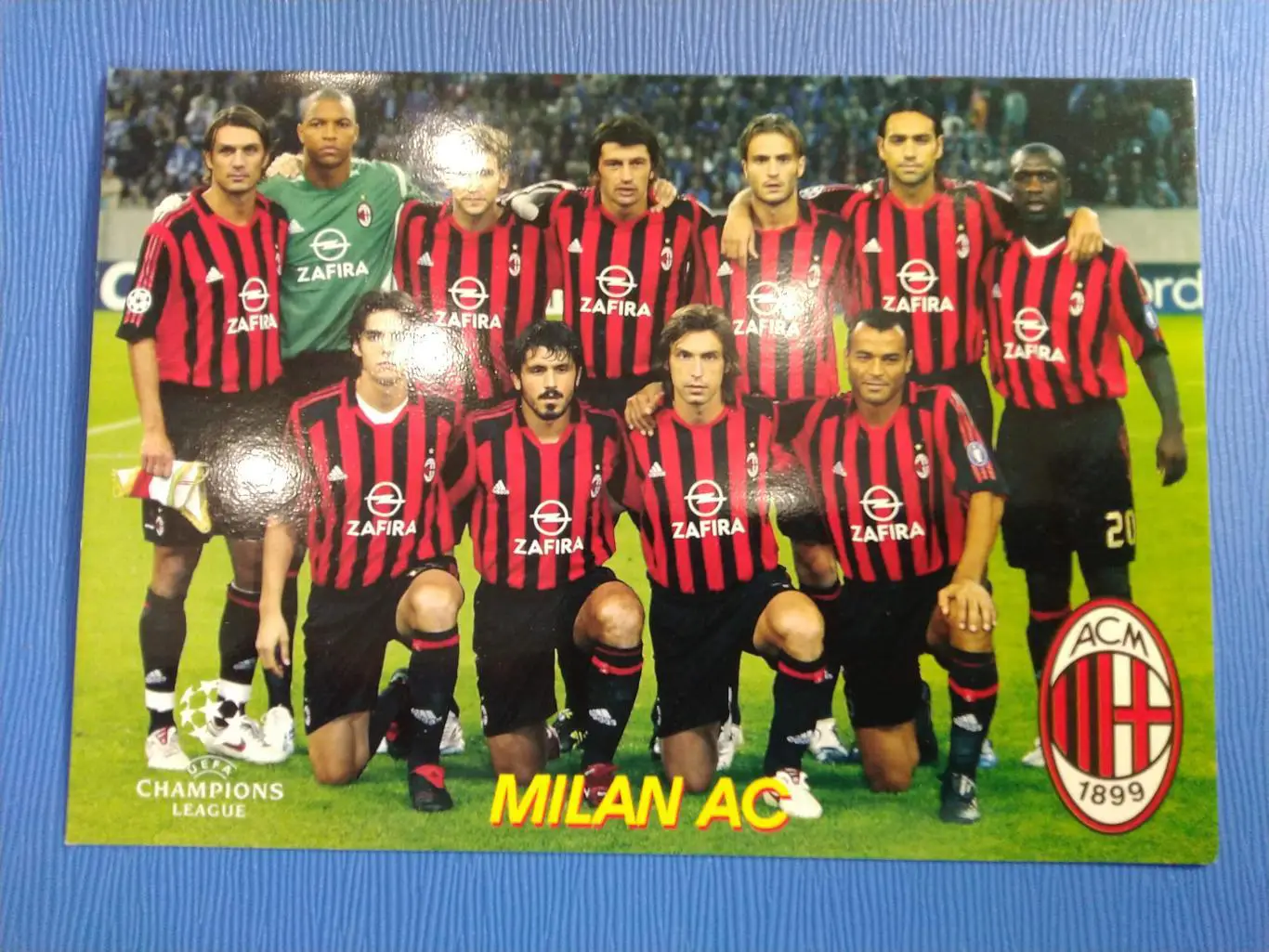 ОТКРЫТКА-КАРТОЧКА МОЙ ФУТБОЛ - МИЛАН №718