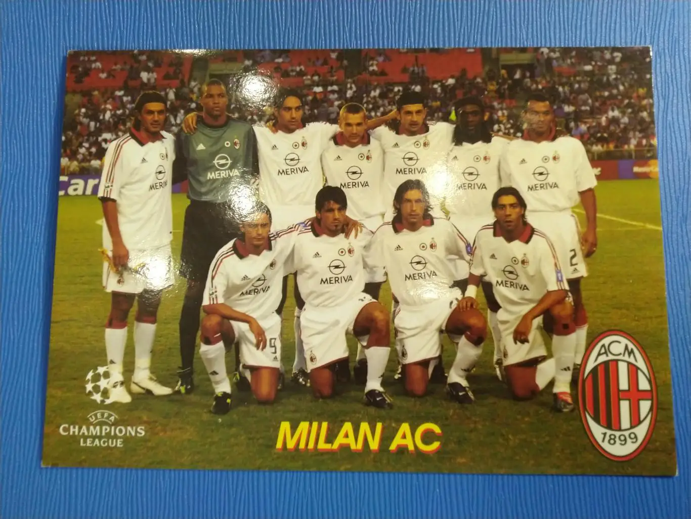 ОТКРЫТКА-КАРТОЧКА МОЙ ФУТБОЛ - МИЛАН №320