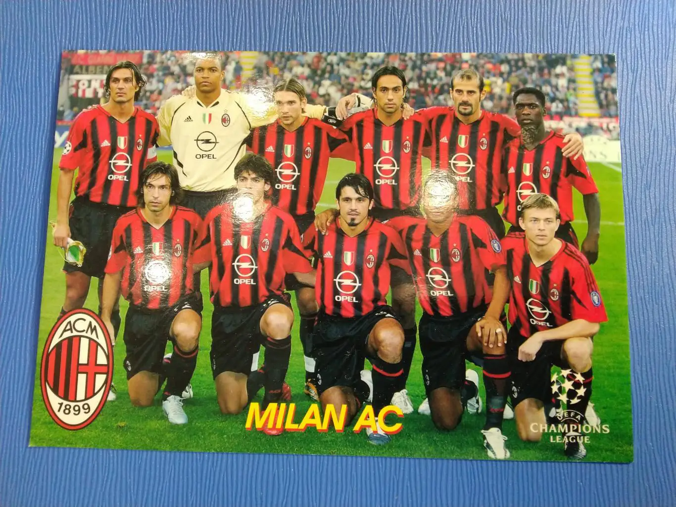 ОТКРЫТКА-КАРТОЧКА МОЙ ФУТБОЛ - МИЛАН №559