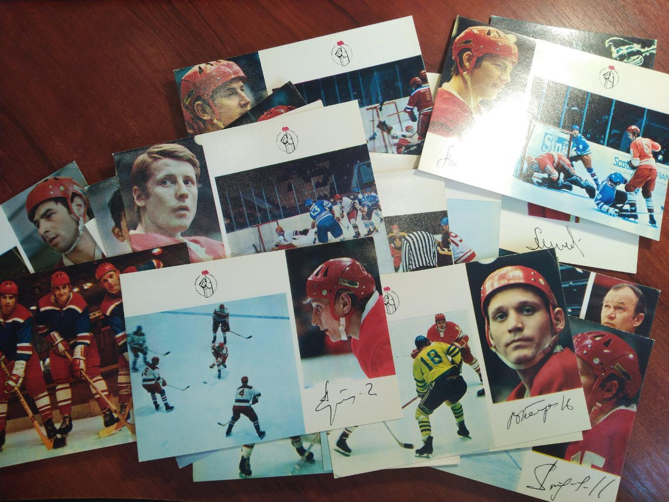 Набор открыток Хоккей Сборная СССР Чемпионы мира и Европы 1973 2