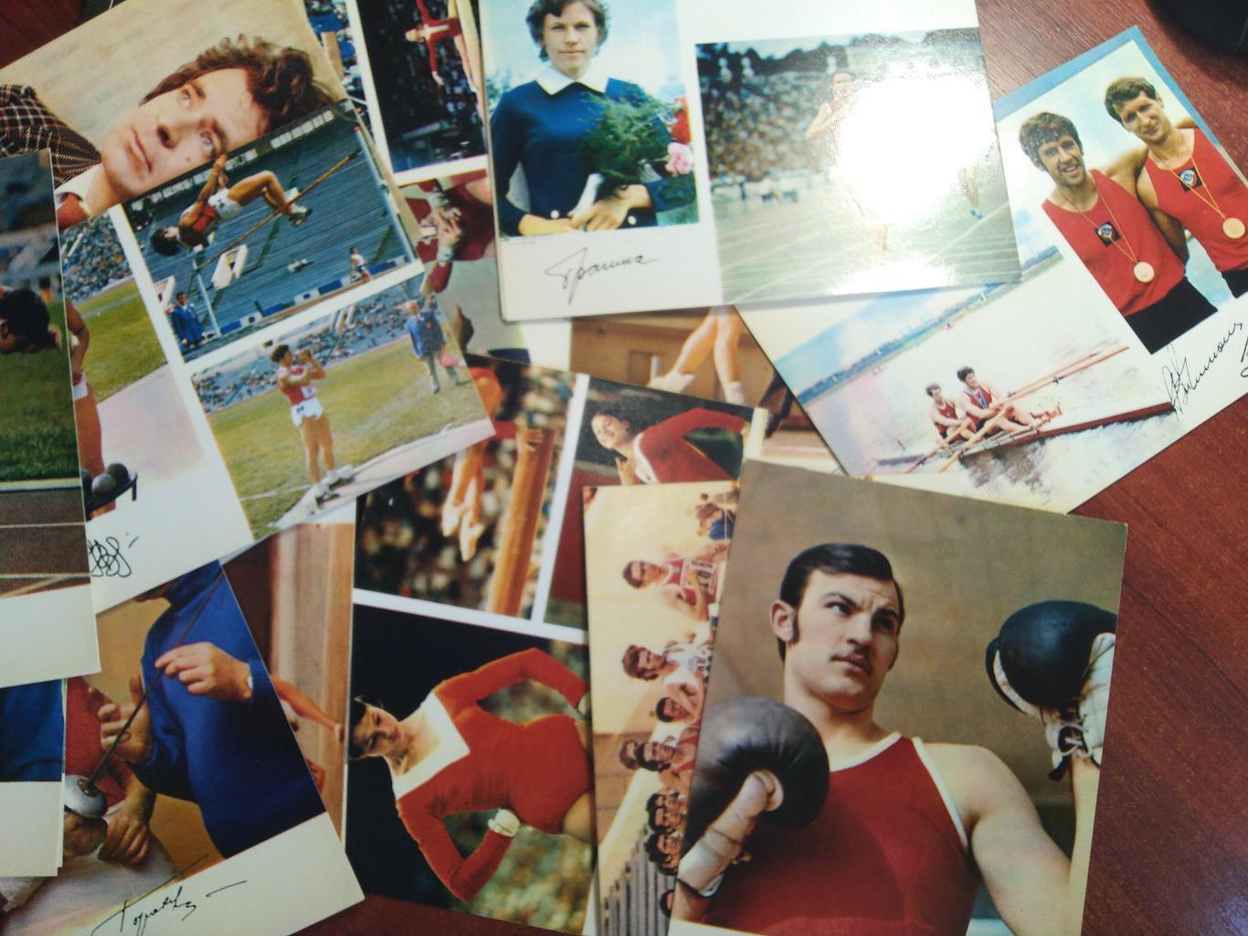 Набор открыток Советские спортсмены -Чемпионы мира, Европы ,СССР, Олимпийских иг 2