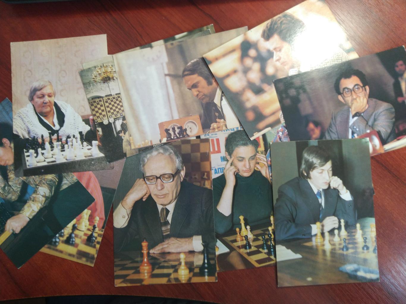Набор открыток Шахматы Советские спортсмены -Чемпионы мира 1
