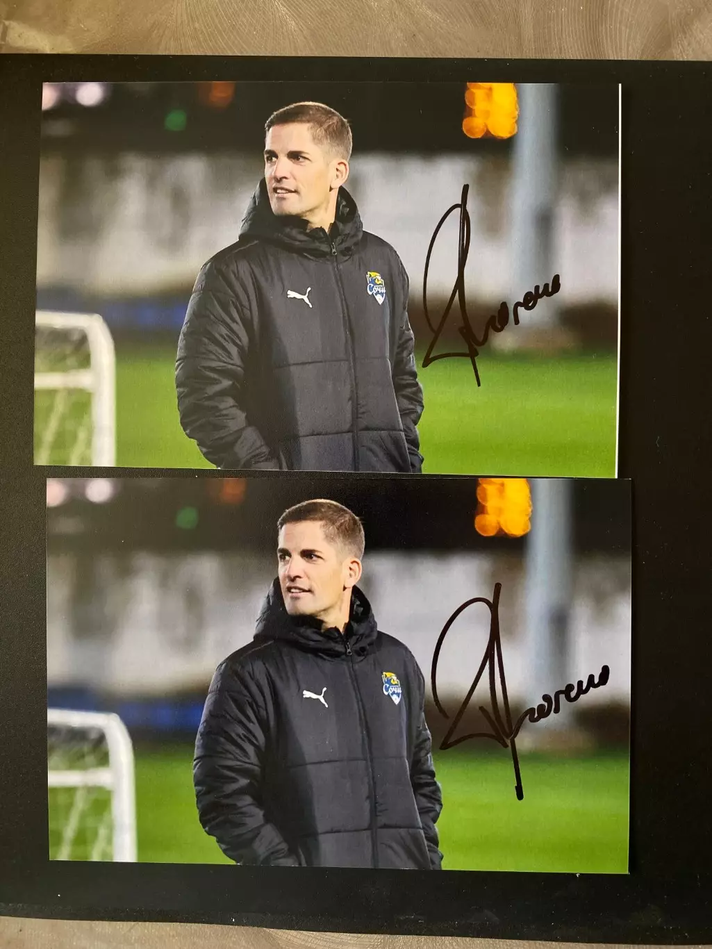 Автограф Роберто Морено