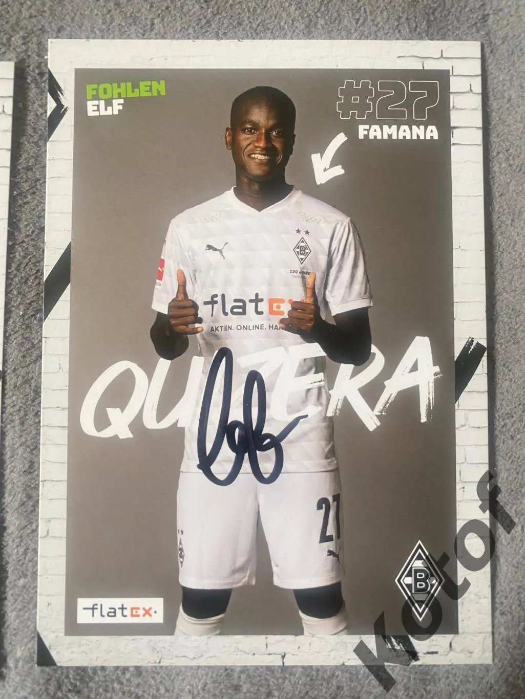 Автограф Фамана Кинтера