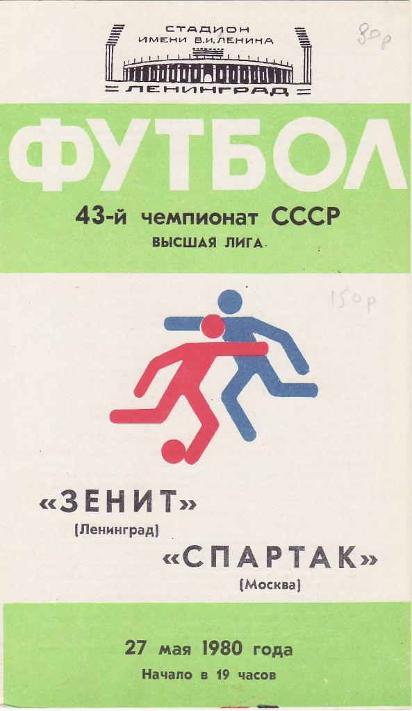 1980.27.05 Зенит - Спартак М