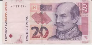 20 куна.2001.Хорватия.