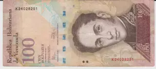 100 боліварів.2011.Венесуела.