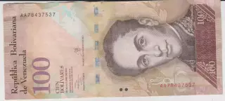 100 боліварів.2013.Венесуела.