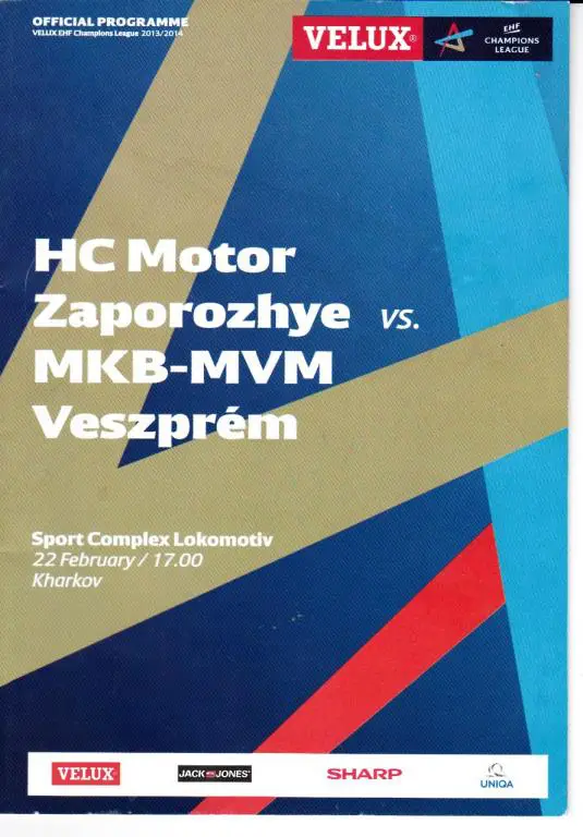 Мотор(Запорожье,Украина) - Веспрем (Венгрия)22.02.2014 Лига Чемпионов муж