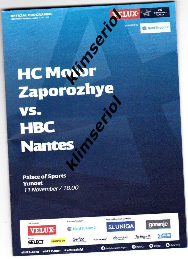 Мотор(Запорожье,Украина)- Нант (Франция) 11.11.2018 ЛЧ муж