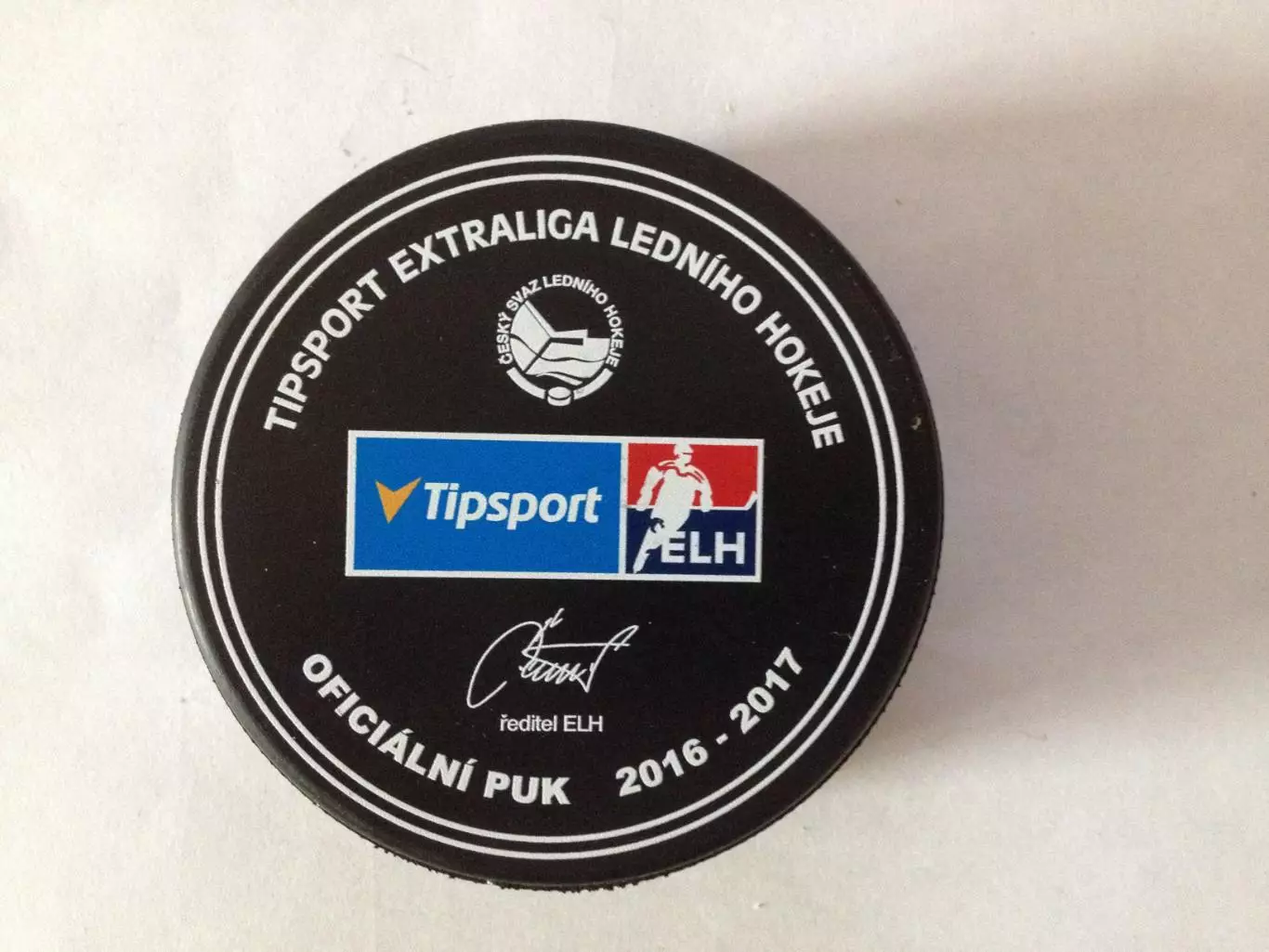 Шайба хоккейная. Спарта Прага.