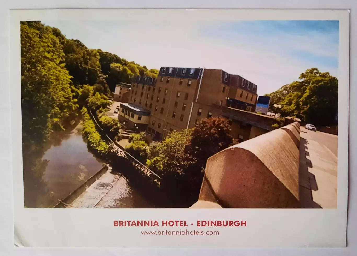 Открытка. Отель Британия. Эдинбург.